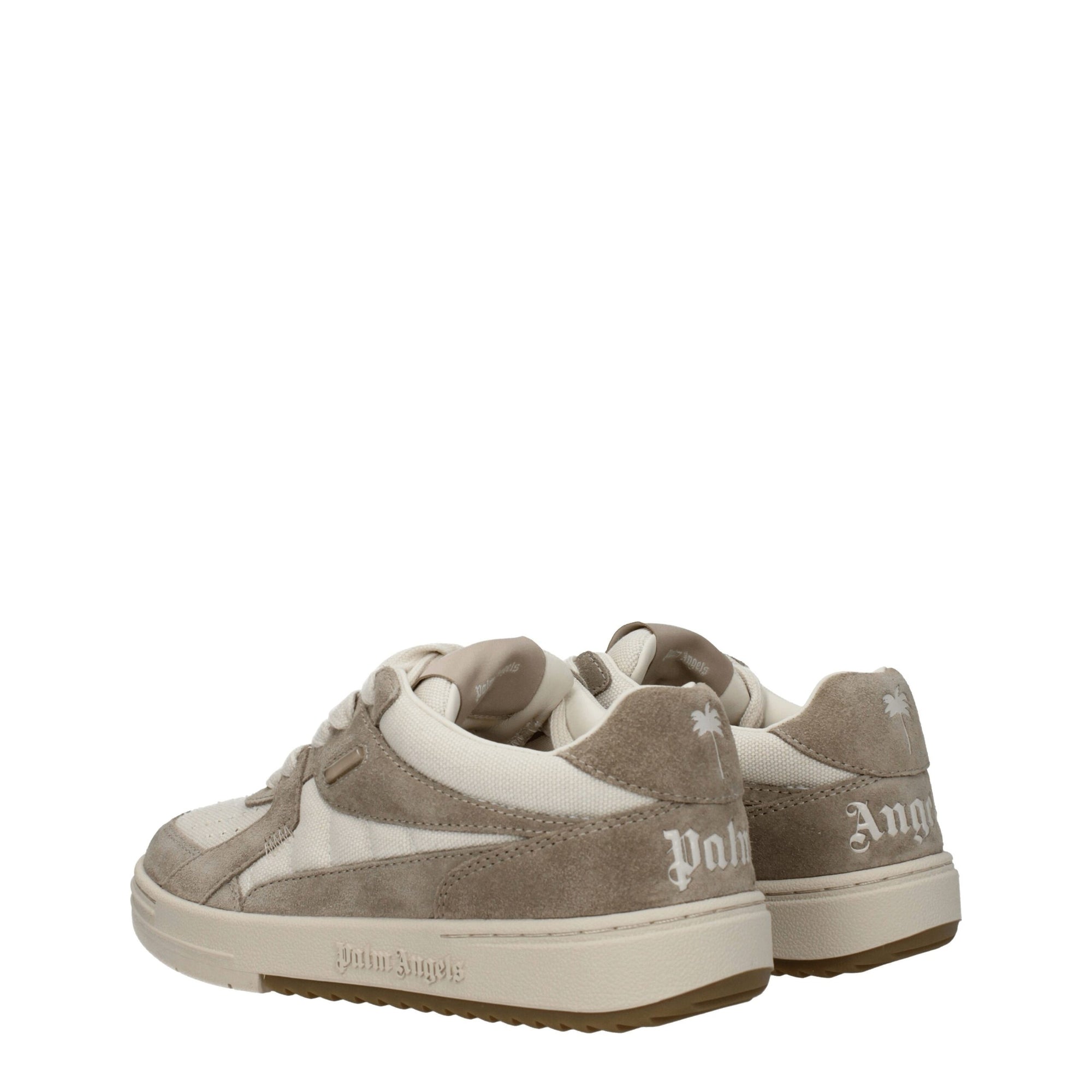Palm Angels Beige Fabric Low Tops