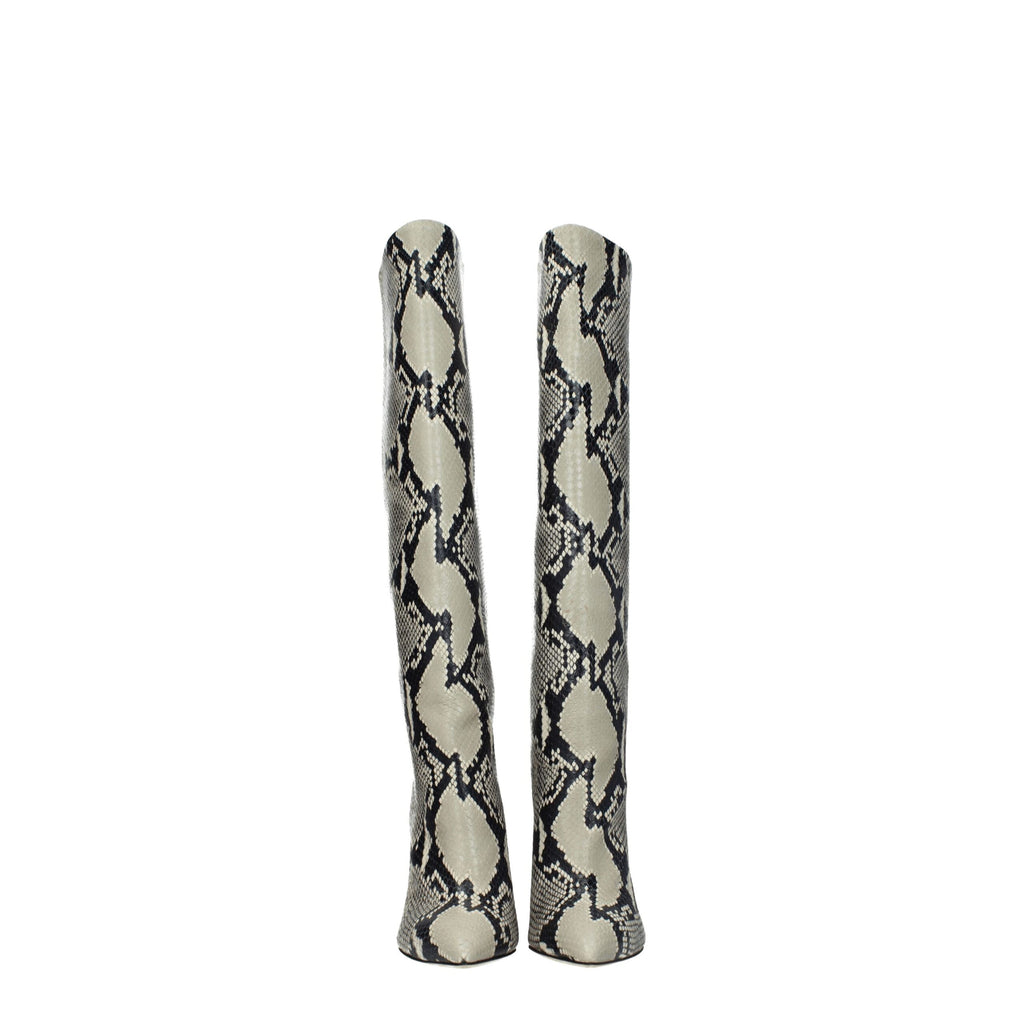 Paris Texas Beige Leather Over The Knee