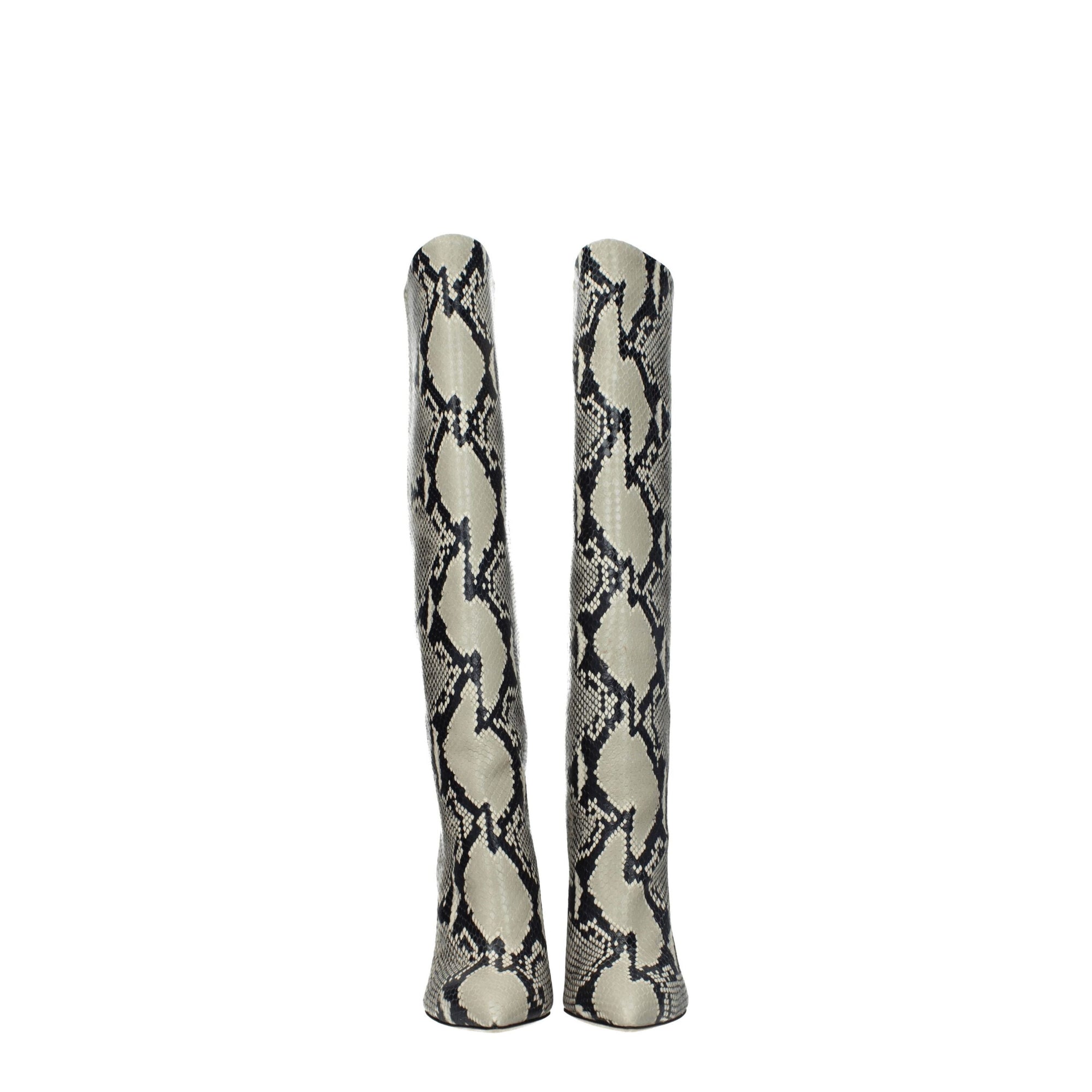 Paris Texas Beige Leather Over The Knee