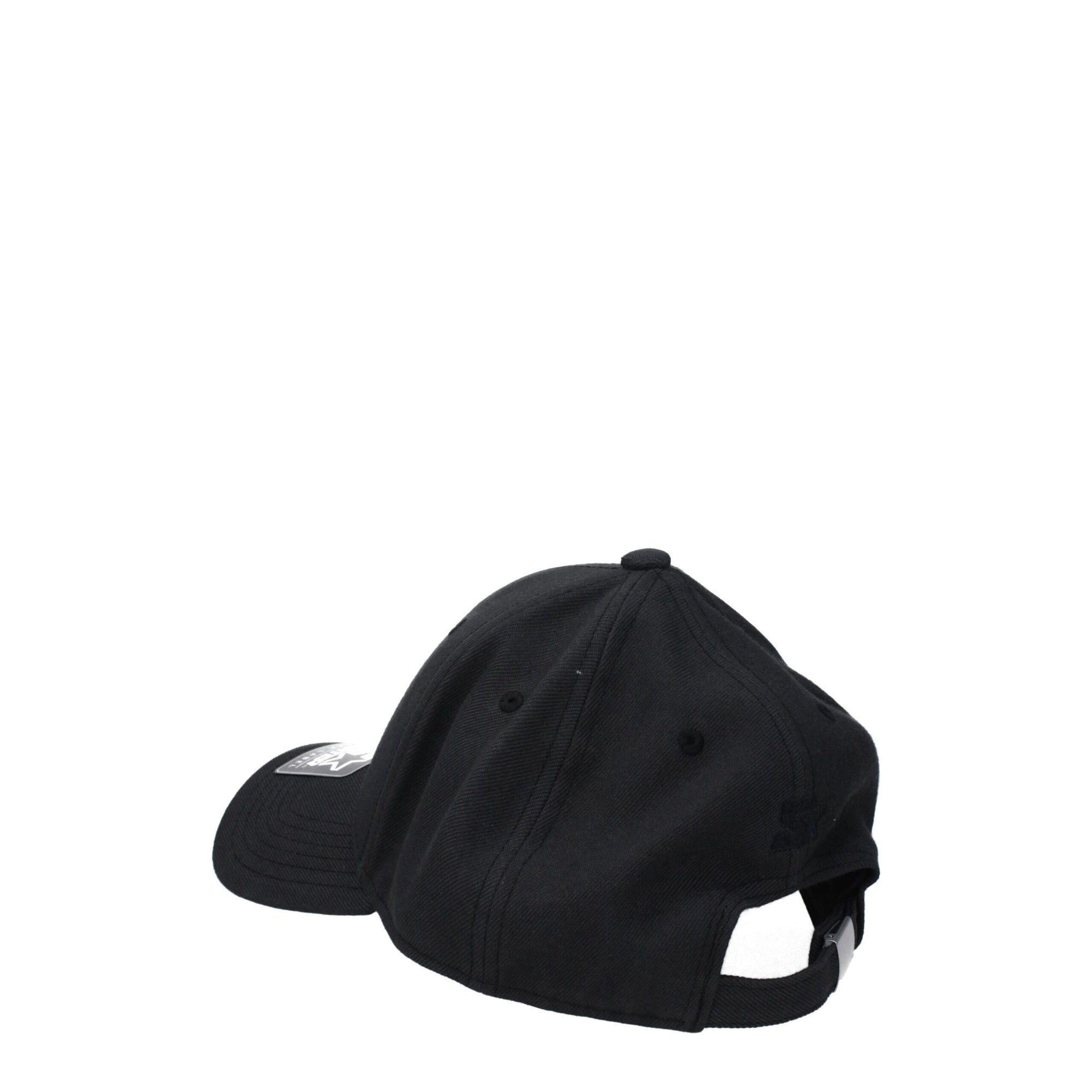 Marcelo Burlon Black Marabou Caps (Baseball Hat)