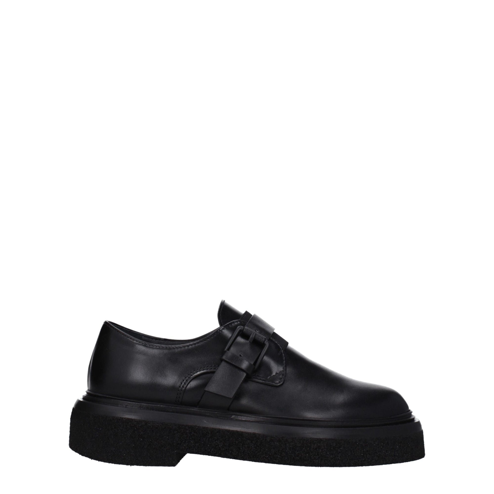 Max Mara Black Leather Oxfords And Derbies