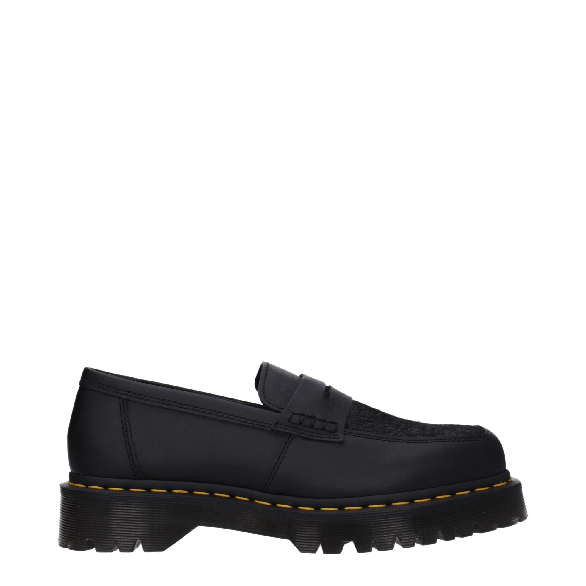 Dr. Martens Black Leather Slip-On Loafers