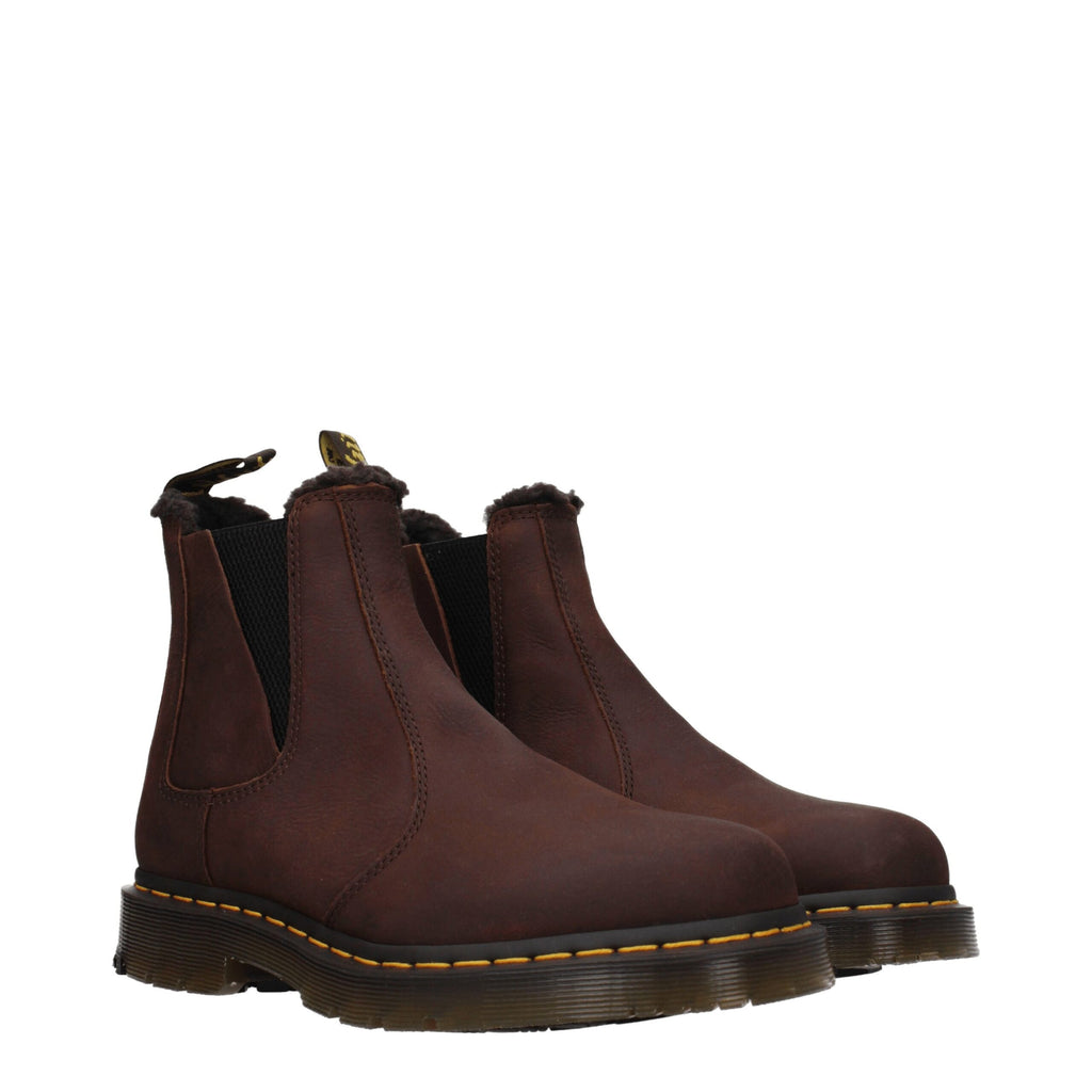 Dr. Martens Brown Leather Ankle Boots