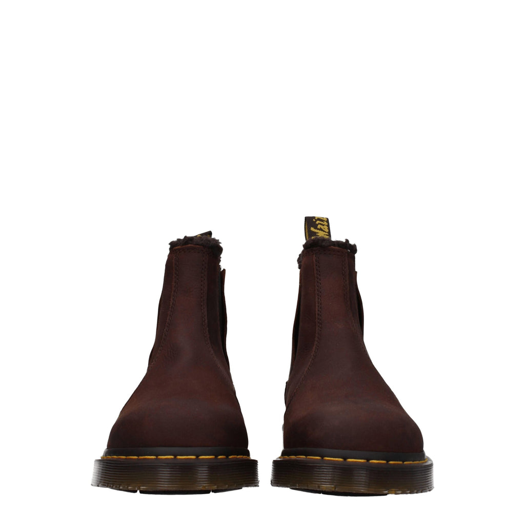 Dr. Martens Brown Leather Ankle Boots
