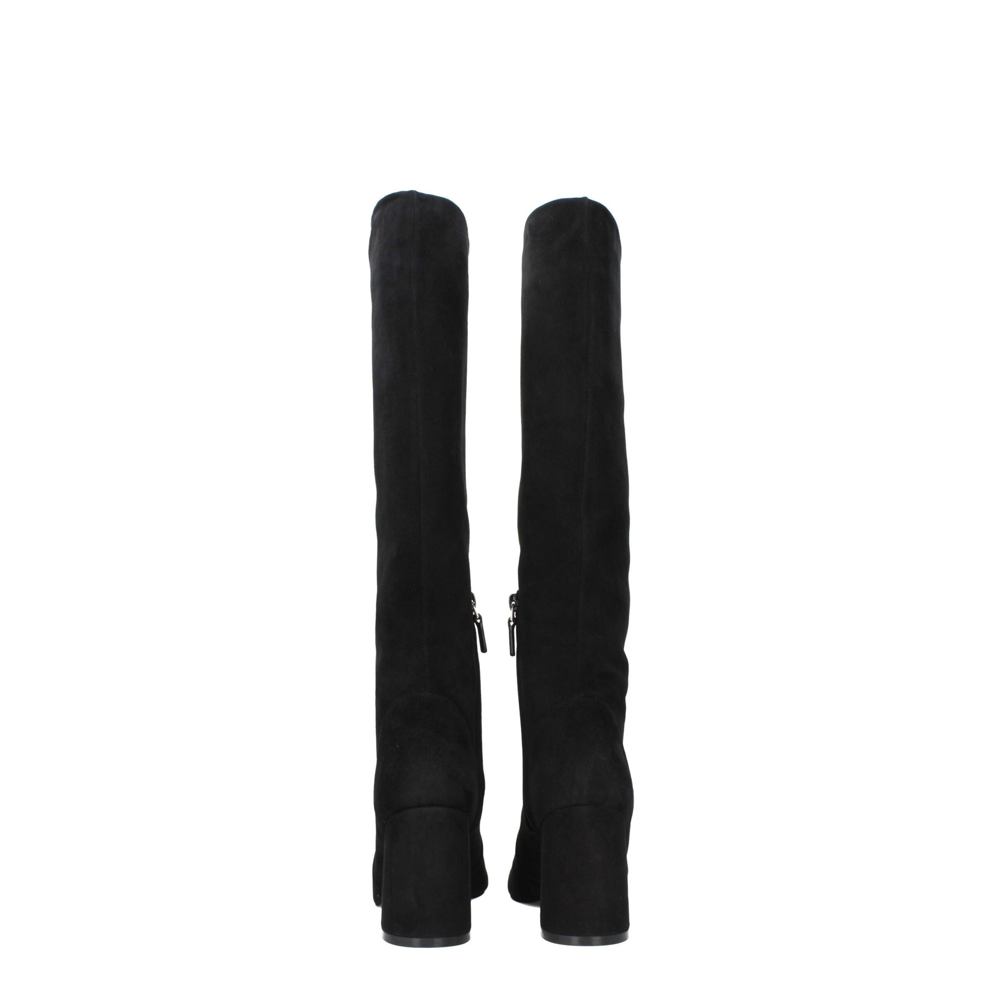 Stuart Weitzman Black Leather High Heel Boots