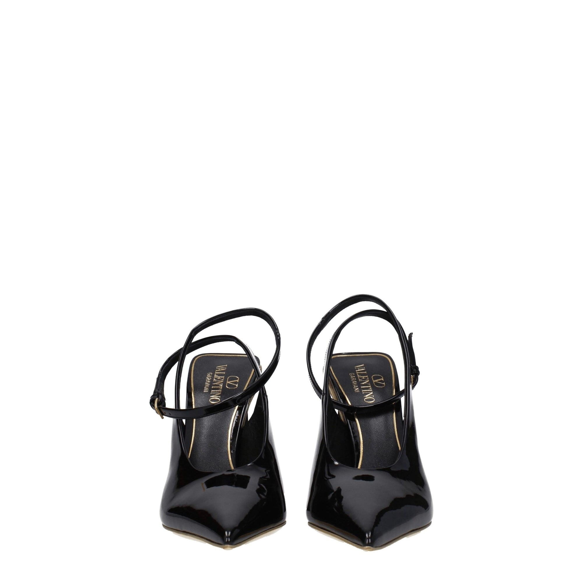 Valentino Garavani Black Leather Sandals