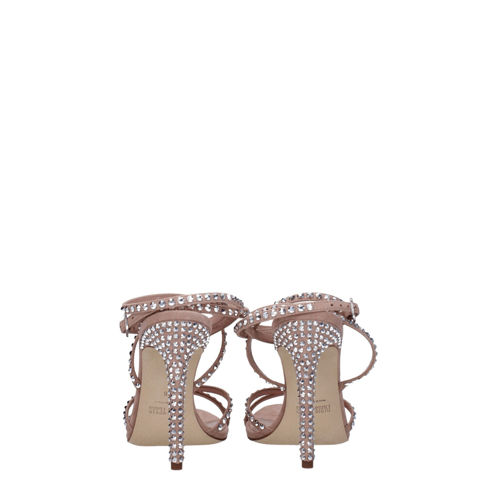 Paris Texas Pink Leather Stiletto Heels Sandals