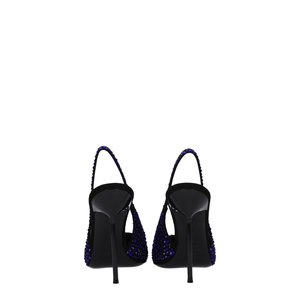 Paris Texas Black Leather High Heel Pumps