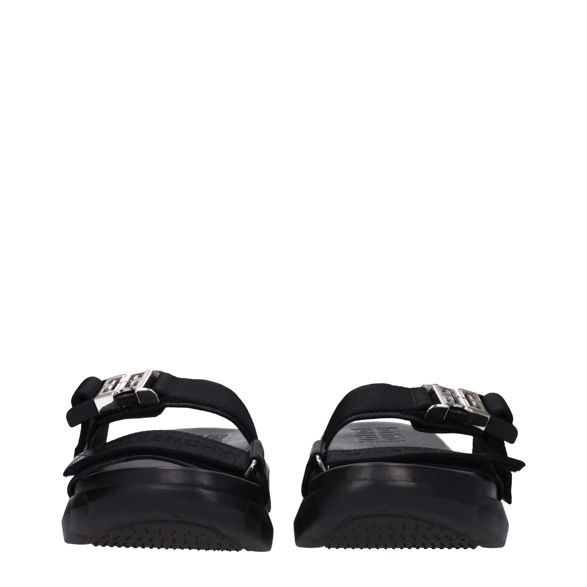 Givenchy Black Fabric Slippers Sandals