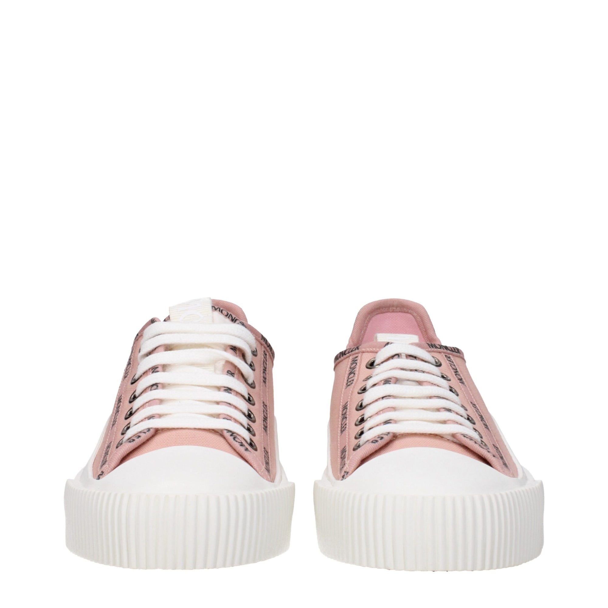 Moncler Pink Fabric Low Tops