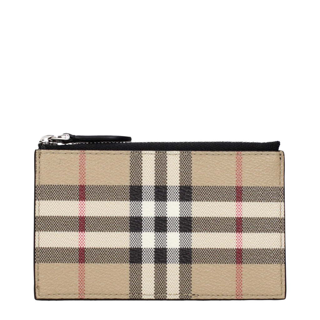 Burberry Beige Fabric Cardholders