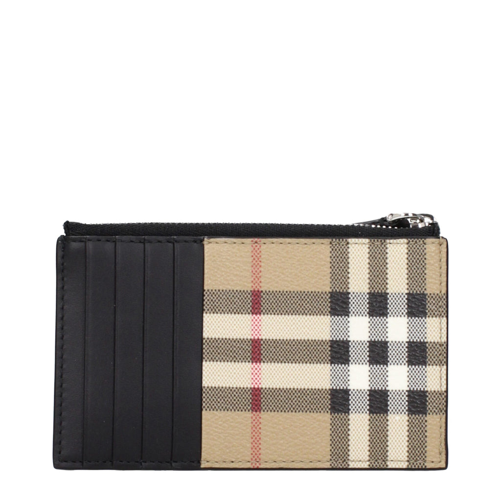 Burberry Beige Fabric Cardholders