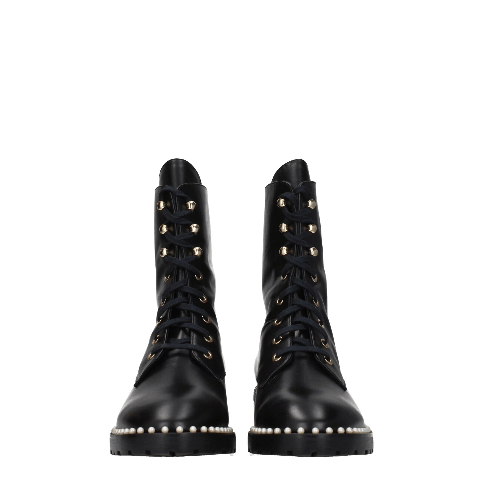 Stuart Weitzman Black Leather Ankle Boots