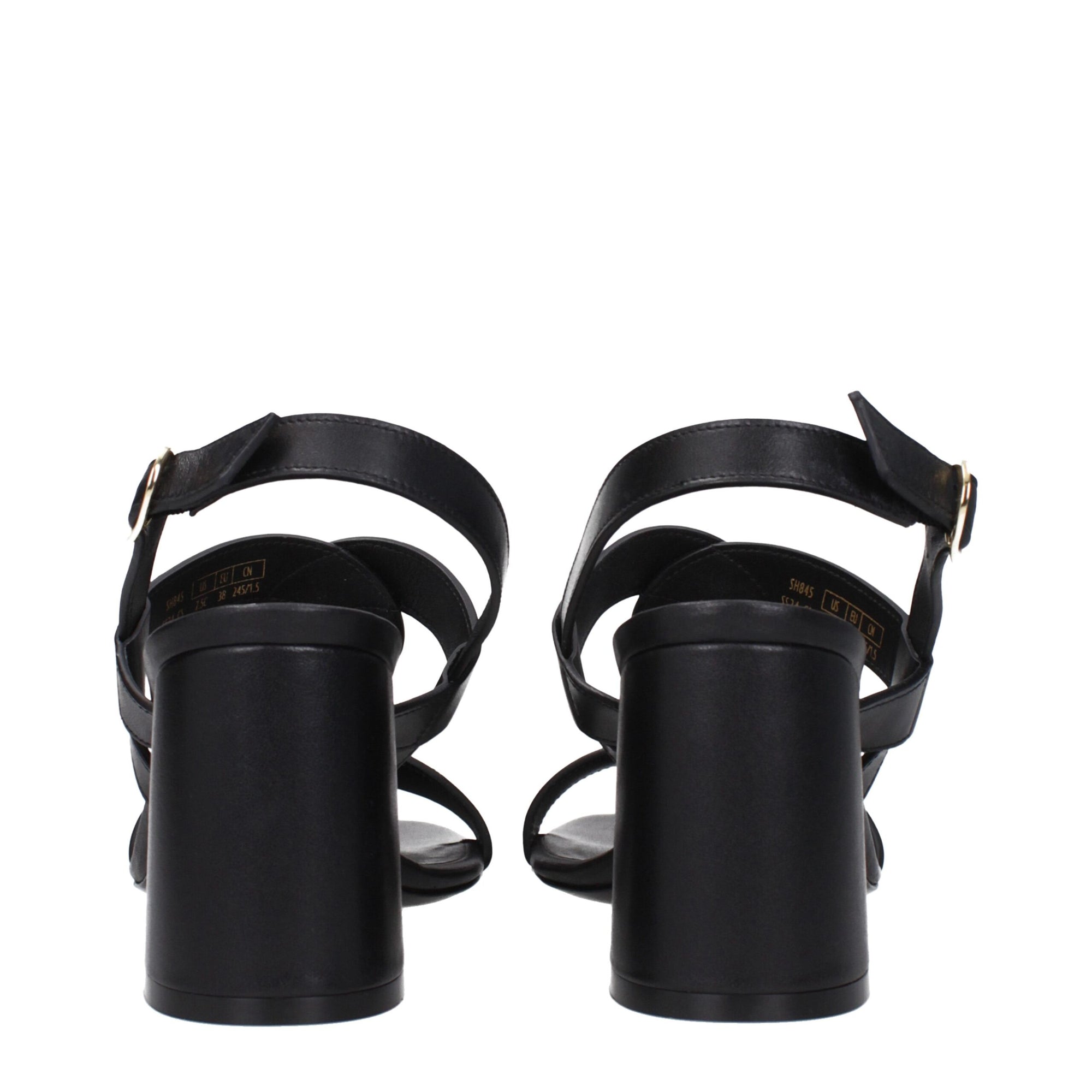 Stuart Weitzman Black Leather Platforms