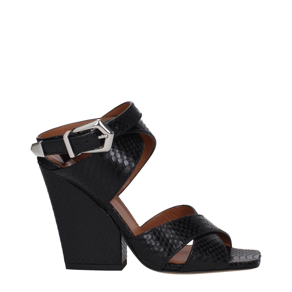 Paris Texas Black Leather Platforms