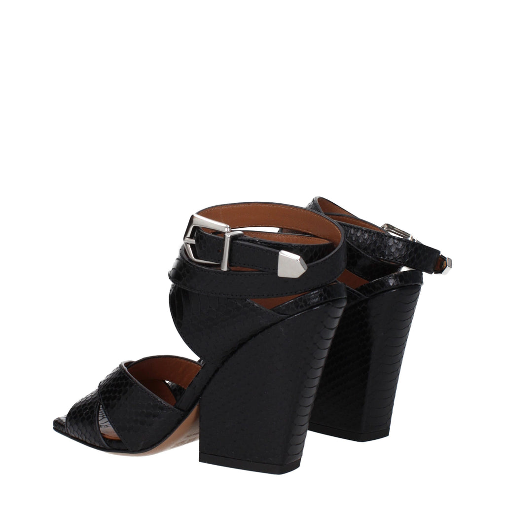 Paris Texas Black Leather Platforms