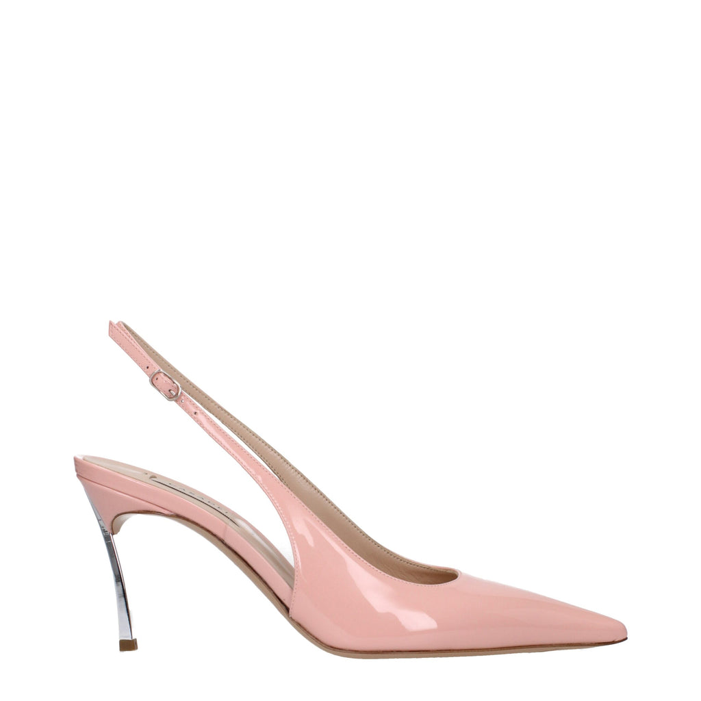 Casadei Pink Leather High Heel Pumps