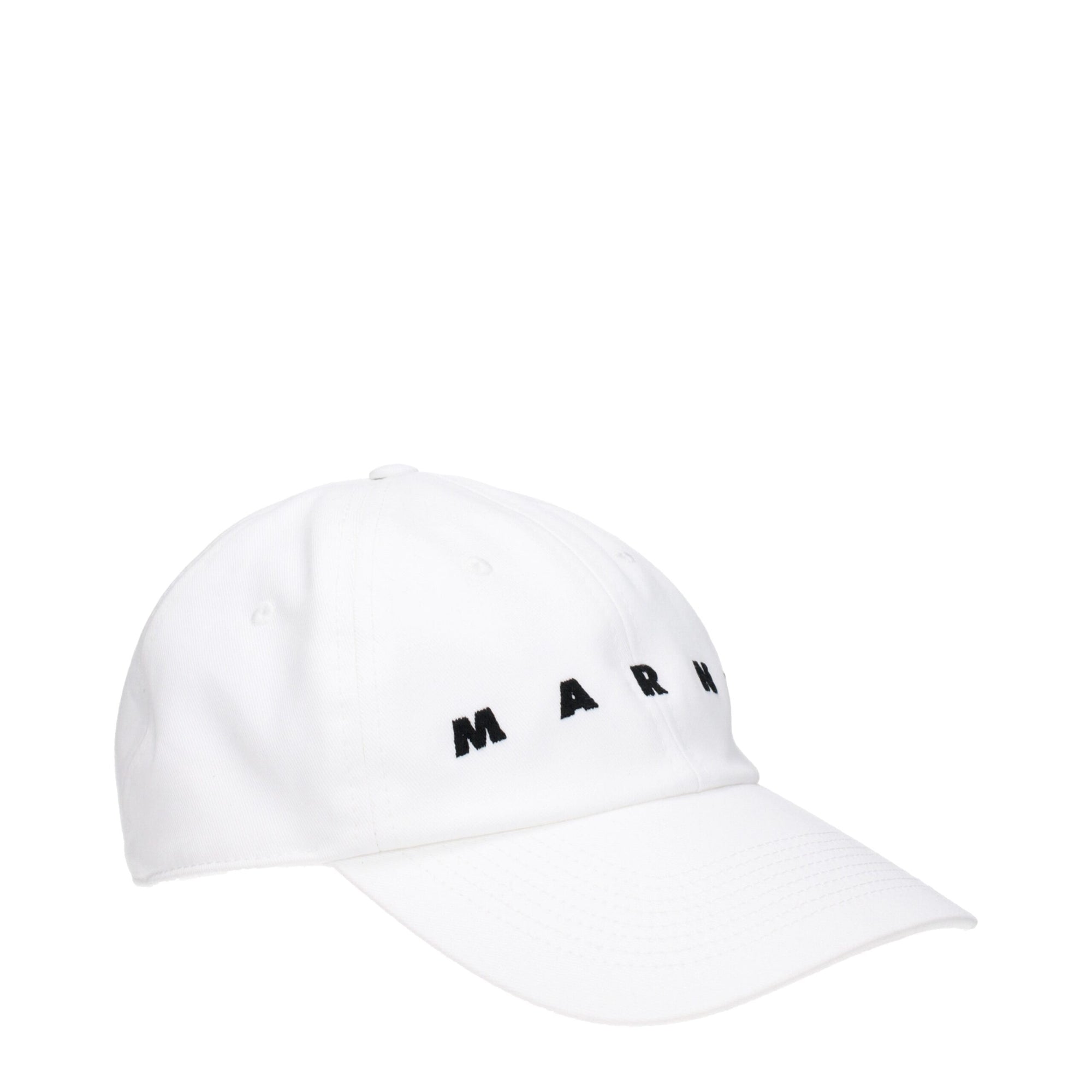 Marni White Cotton Caps (Baseball Hat)