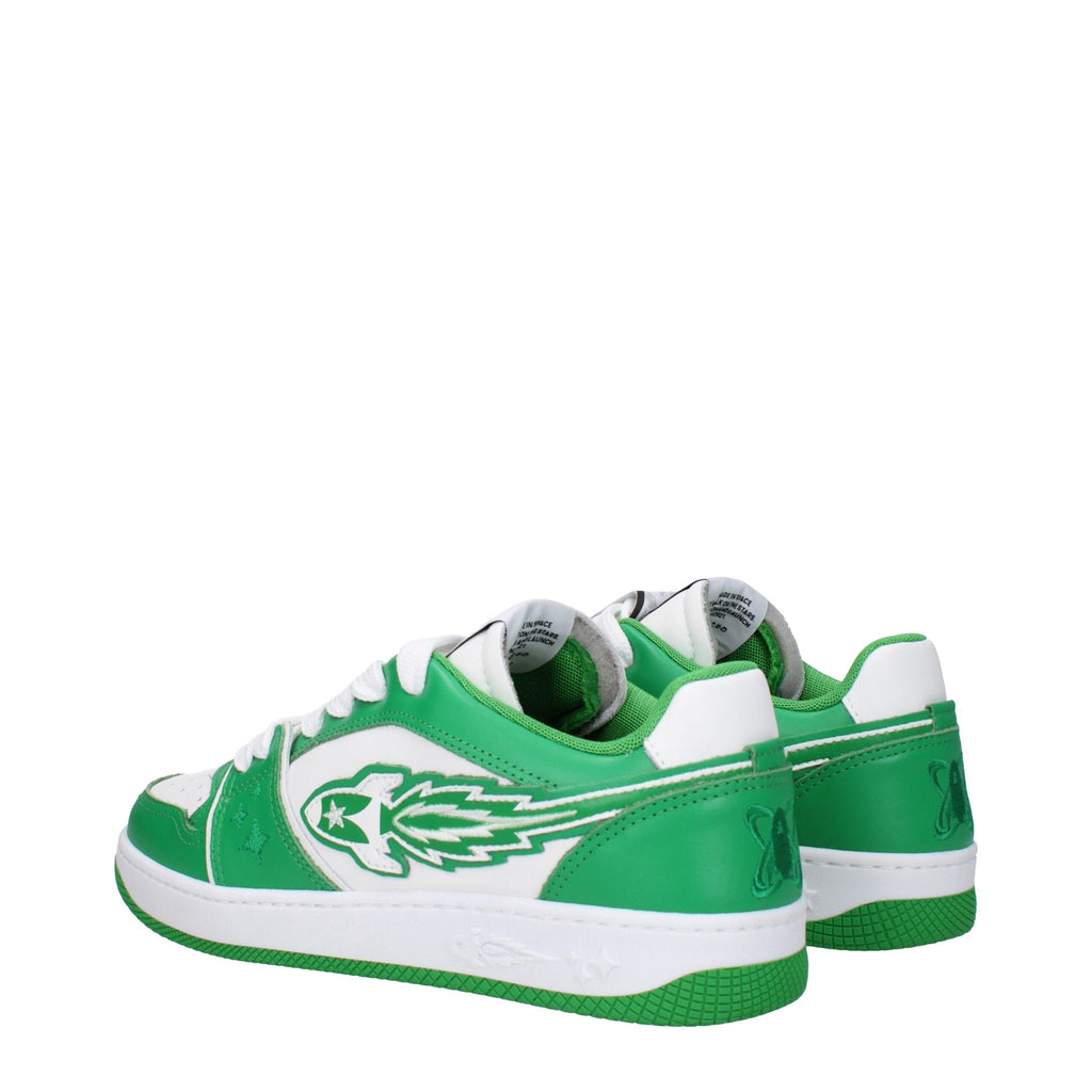 Enterprise Japan Green Leather Low Tops