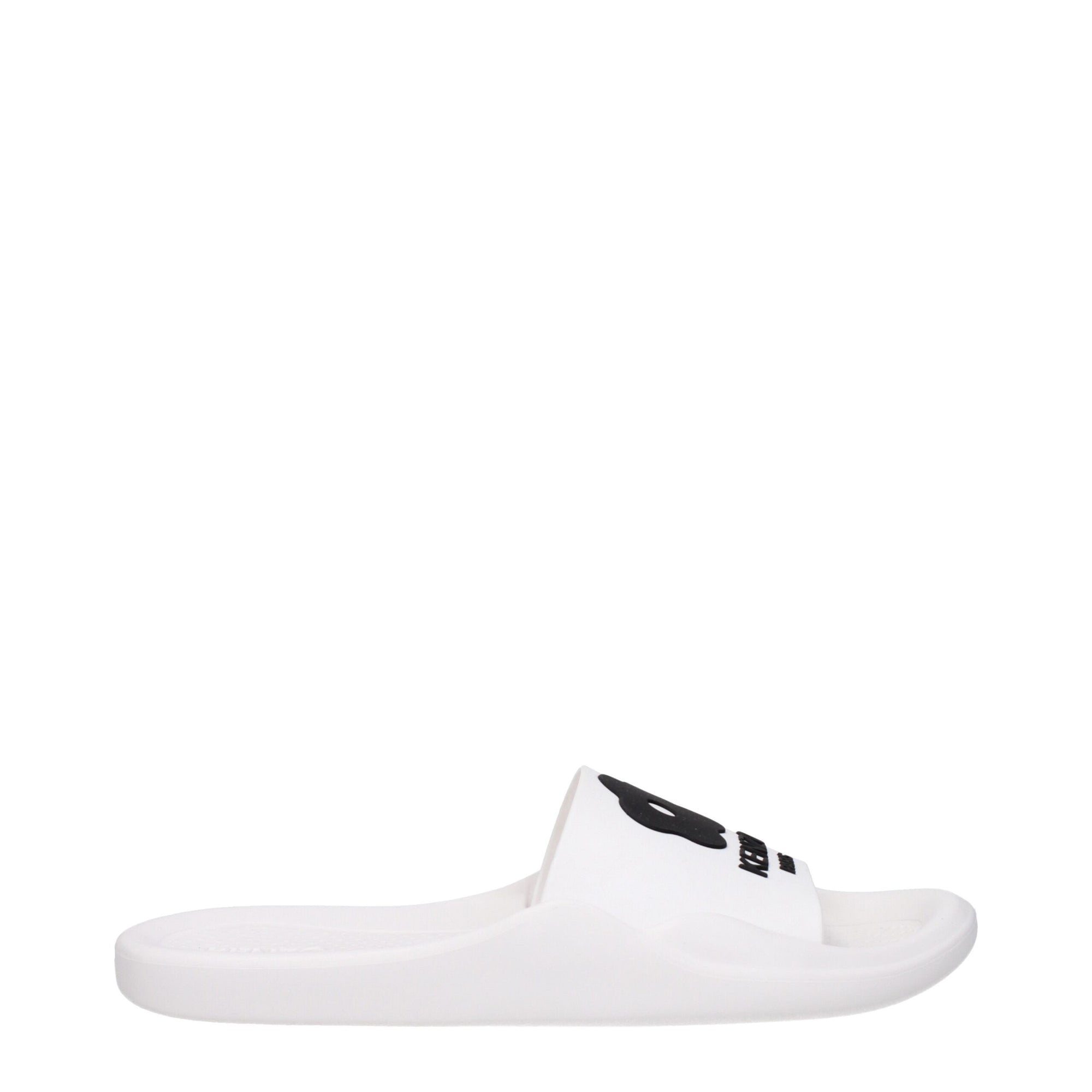 Kenzo White Cotton Slippers Sandals
