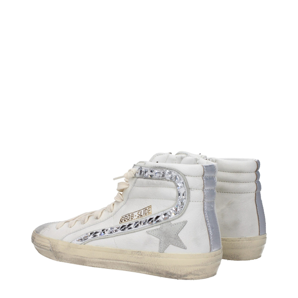 Golden Goose White Leather High Tops