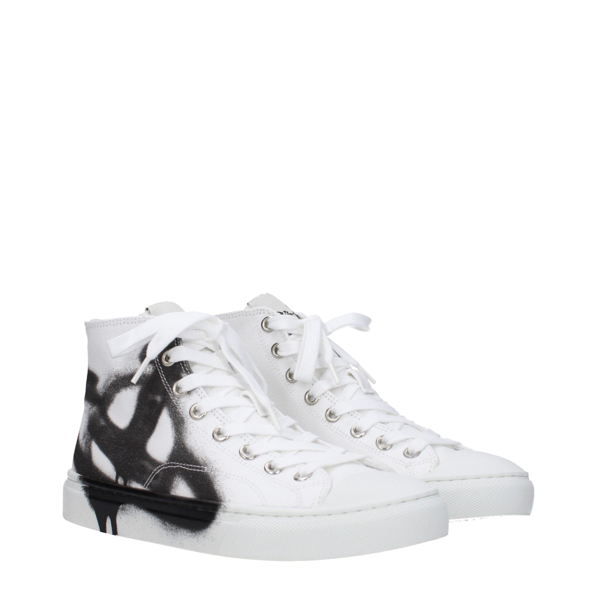 Vivienne Westwood White Fabric High Tops