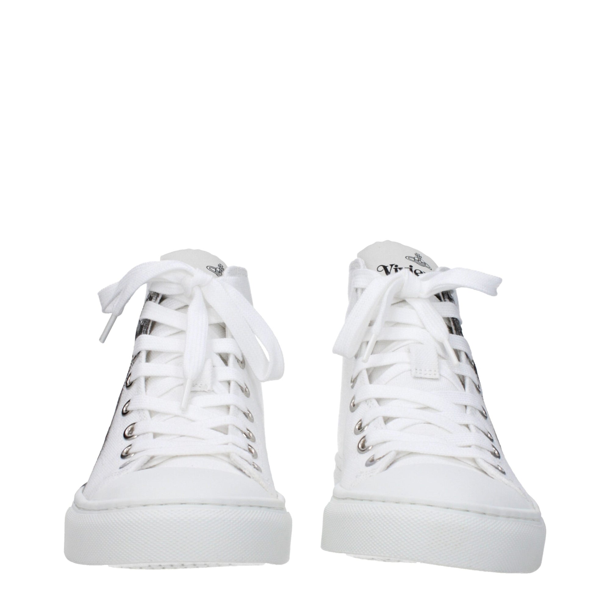Vivienne Westwood White Fabric High Tops
