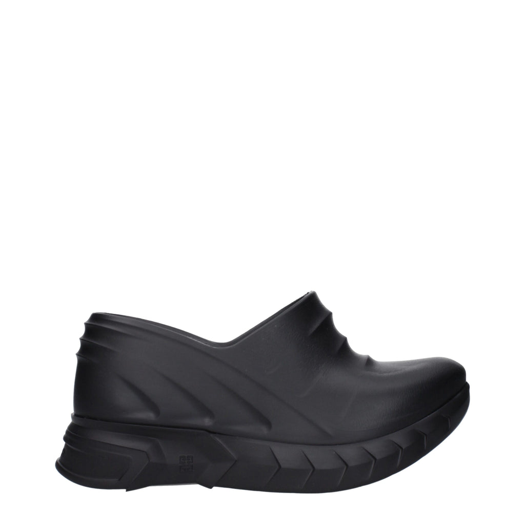 Givenchy Black Cotton Slippers Sandals