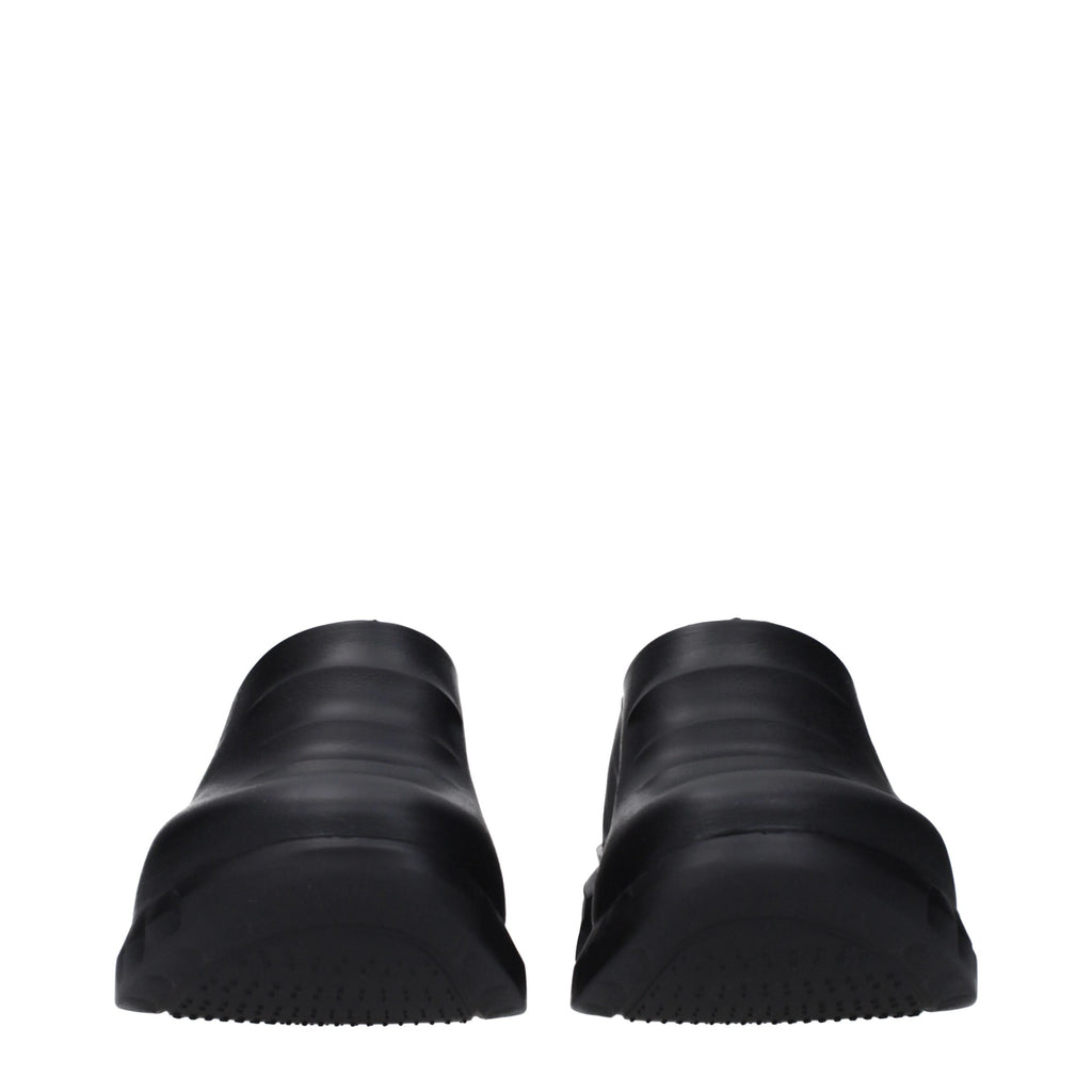 Givenchy Black Cotton Slippers Sandals
