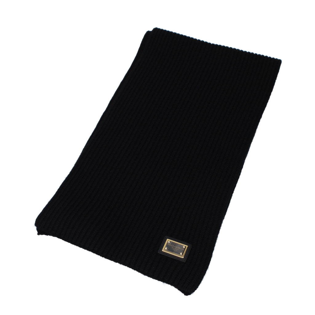 Dolce & Gabbana Black Cashmere Scarves