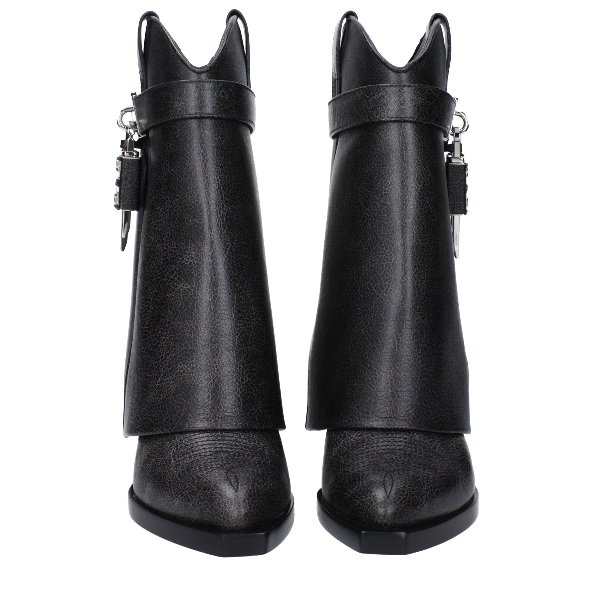 Givenchy Black Leather Ankle Boots
