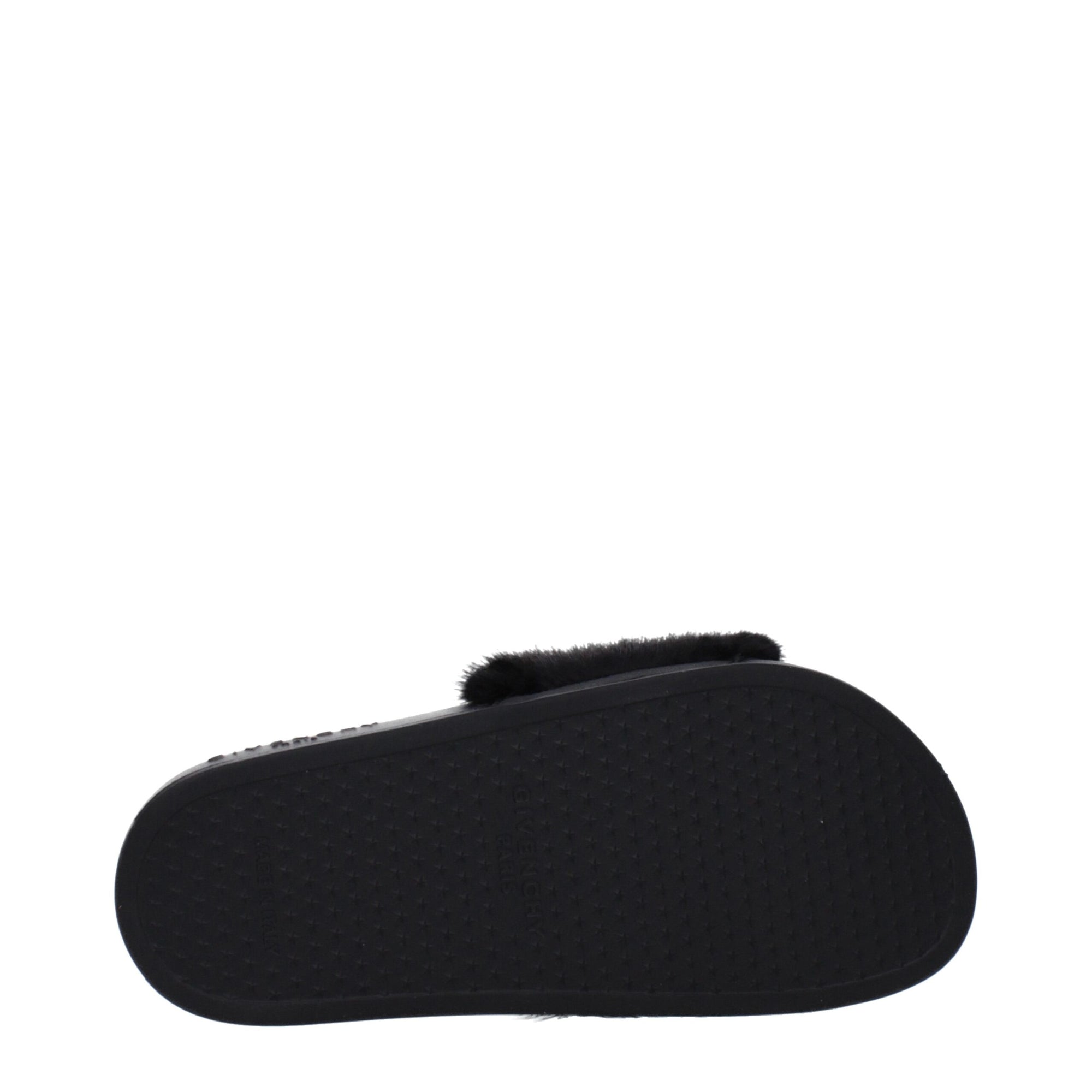 Givenchy Black Cotton Slippers Sandals