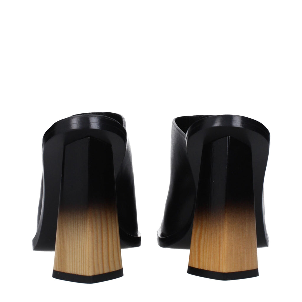 Givenchy Black Leather Mules