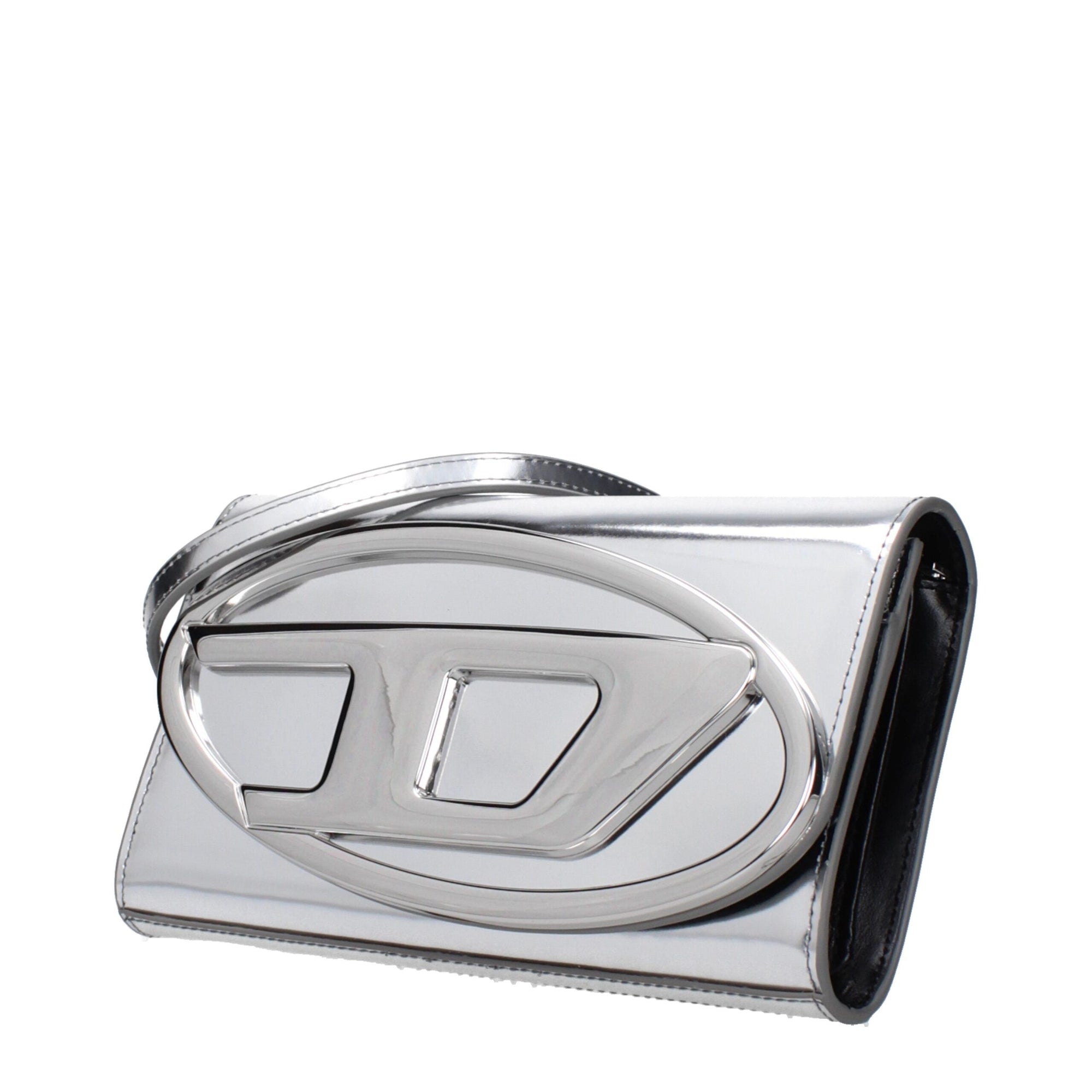 Diesel Gray Leather Clutch Bags