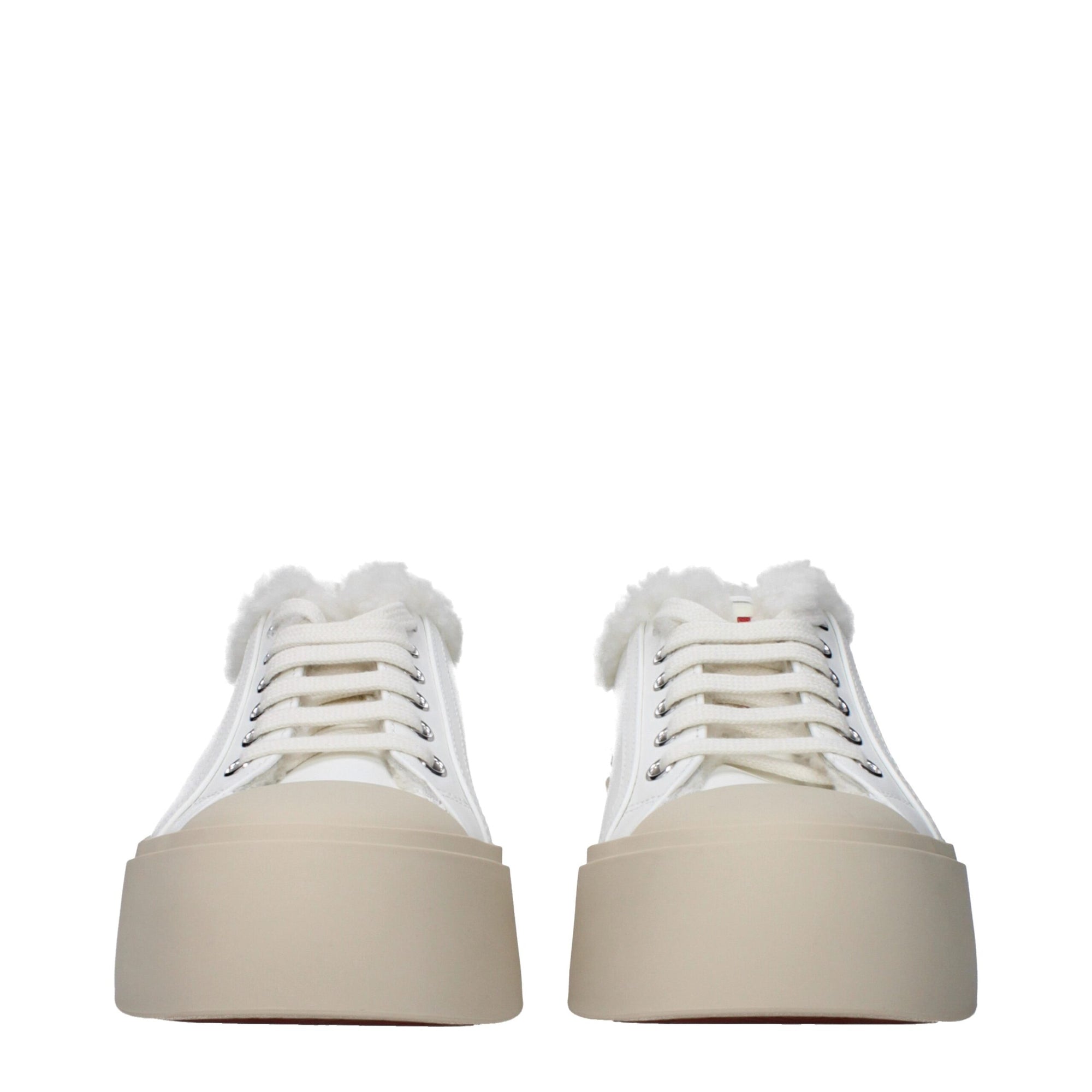 Marni White Leather Low Tops