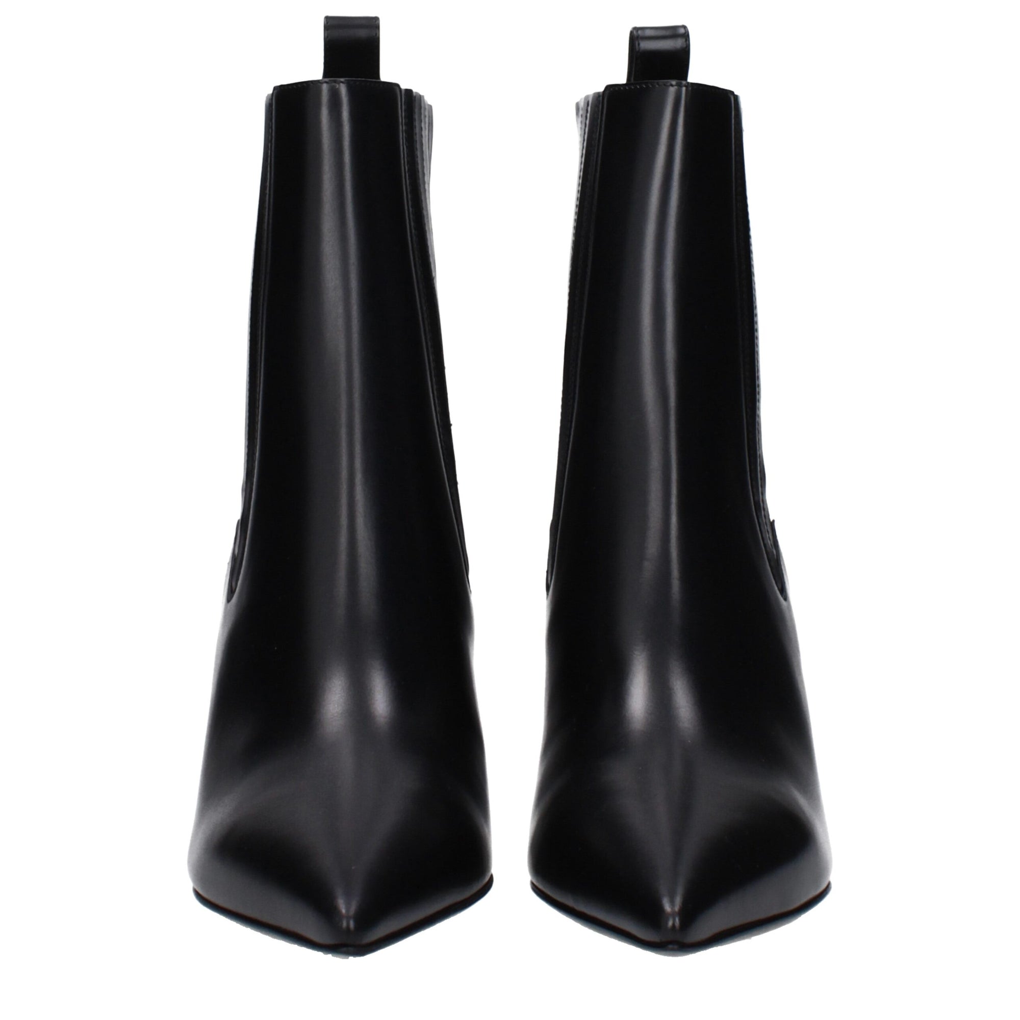 Valentino Garavani Black Leather Ankle Boots