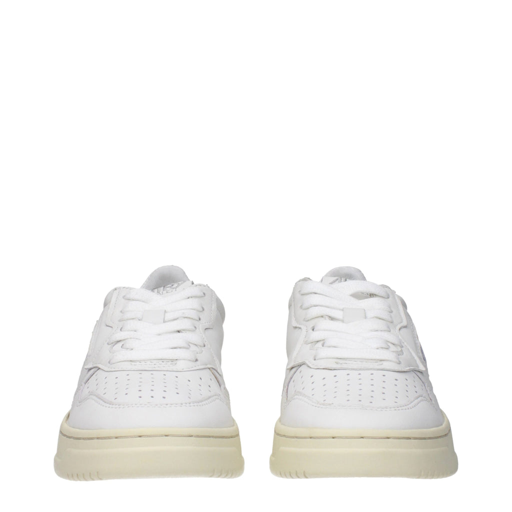 Autry White Leather Low Tops