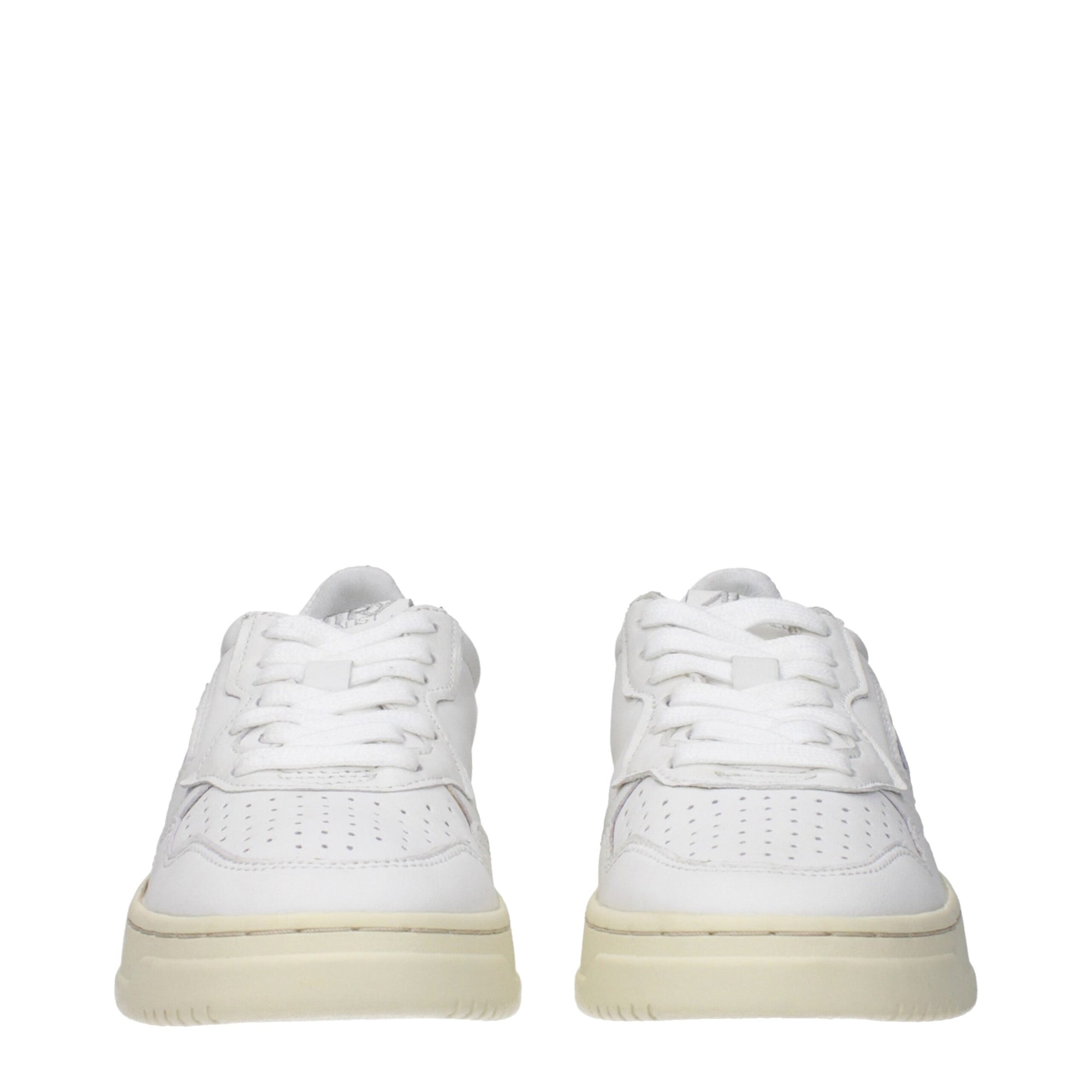 Autry White Leather Low Tops