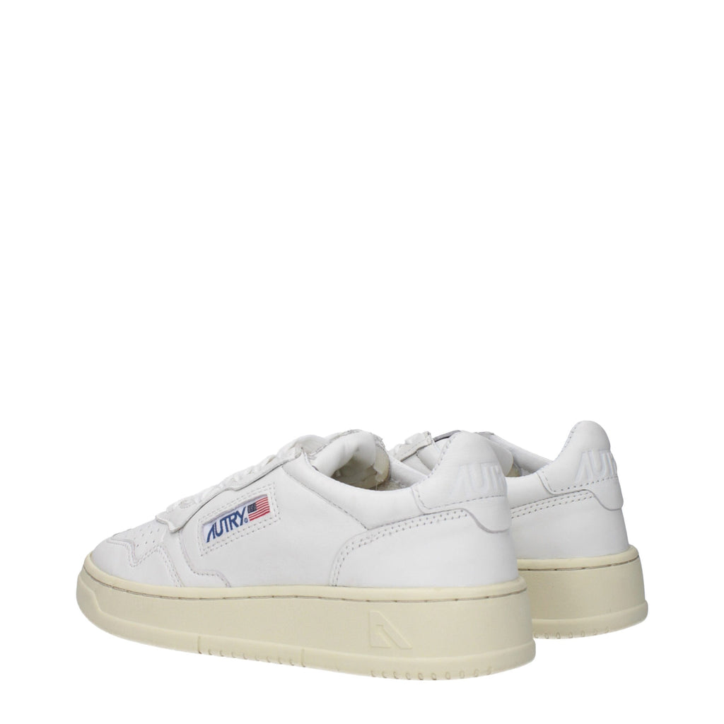 Autry White Leather Low Tops