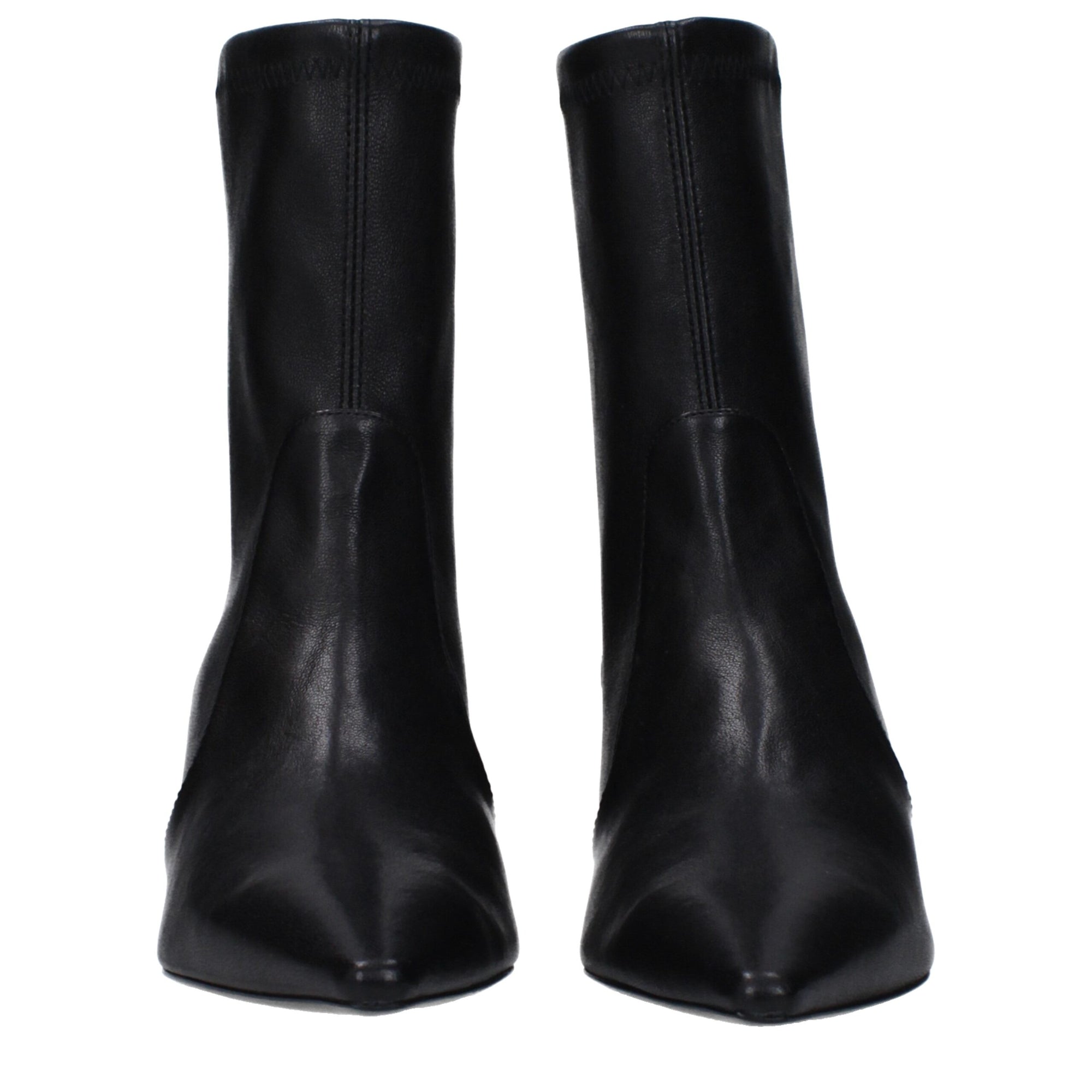 Stuart Weitzman Black Leather Ankle Boots