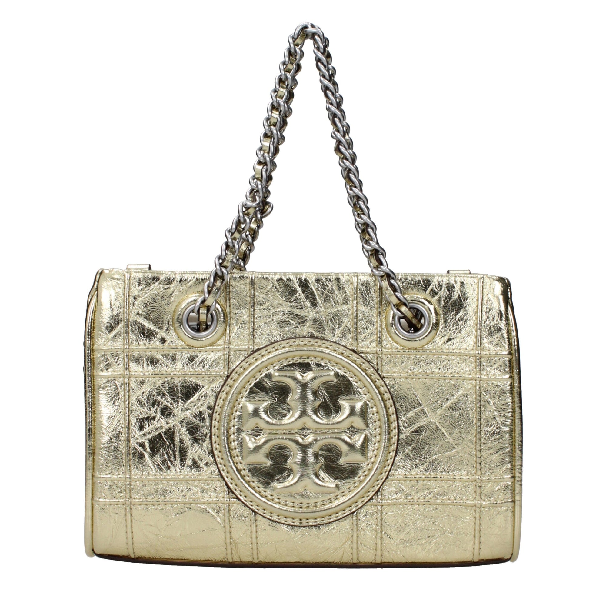 Tory Burch Gold Leather Handbags