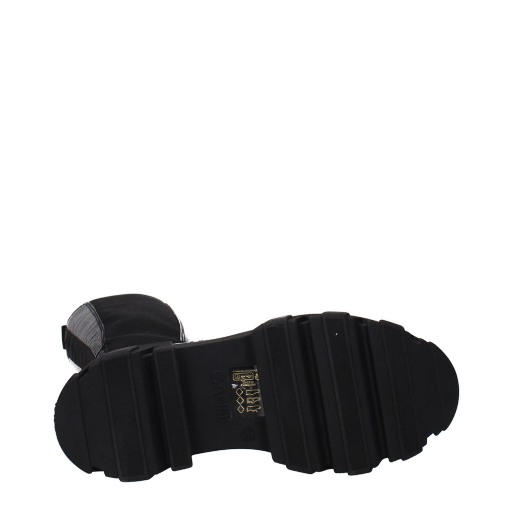 Ganni Black Leather Over The Knee