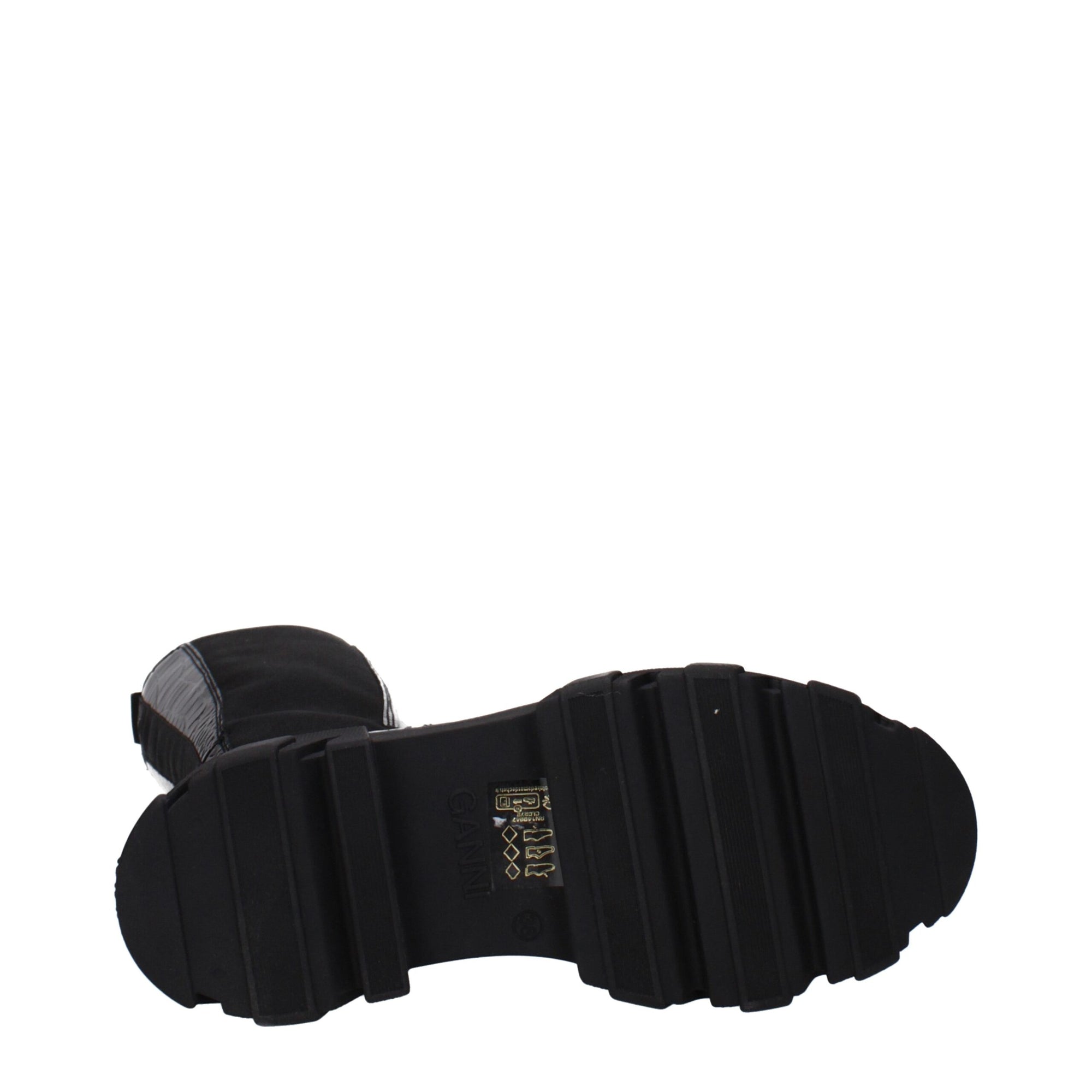 Ganni Black Leather Over The Knee