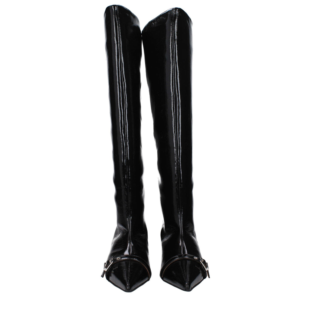 Ganni Black Leather Boots