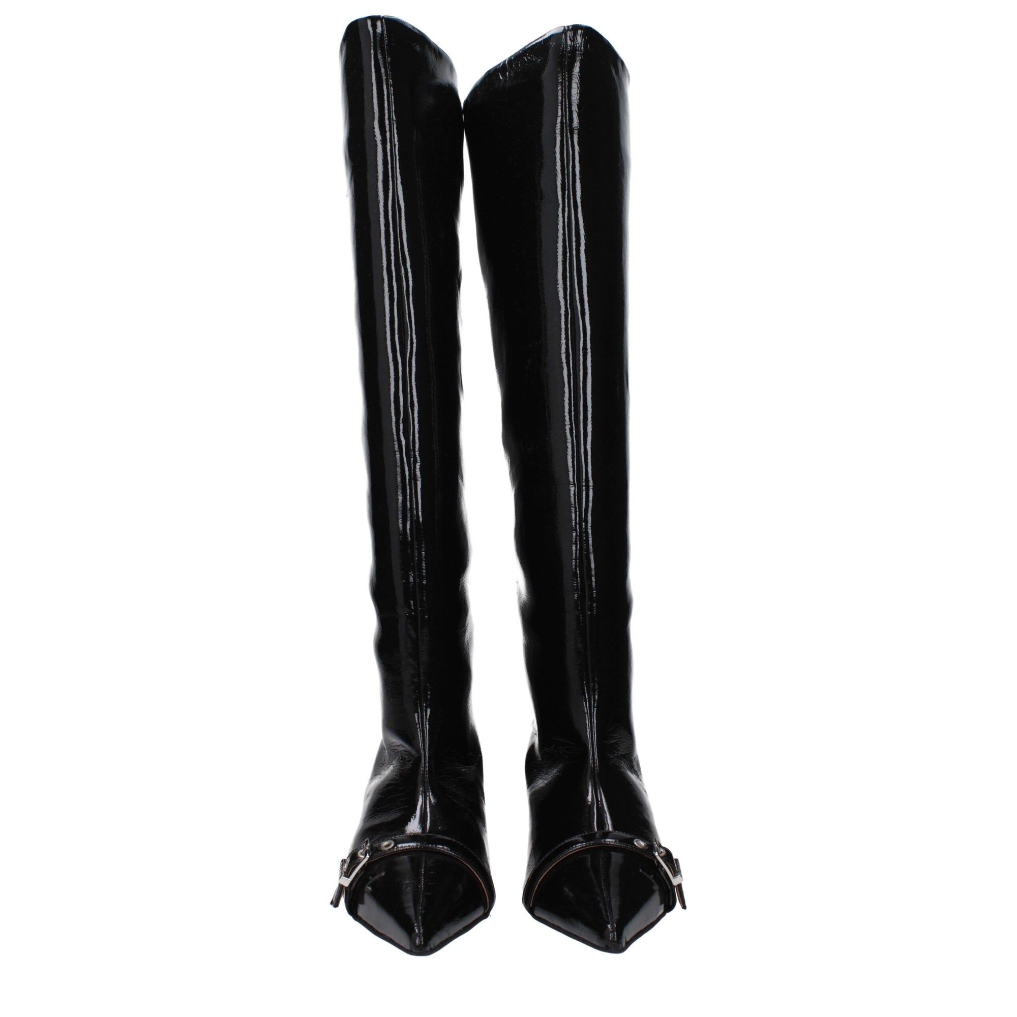 Ganni Black Leather Boots