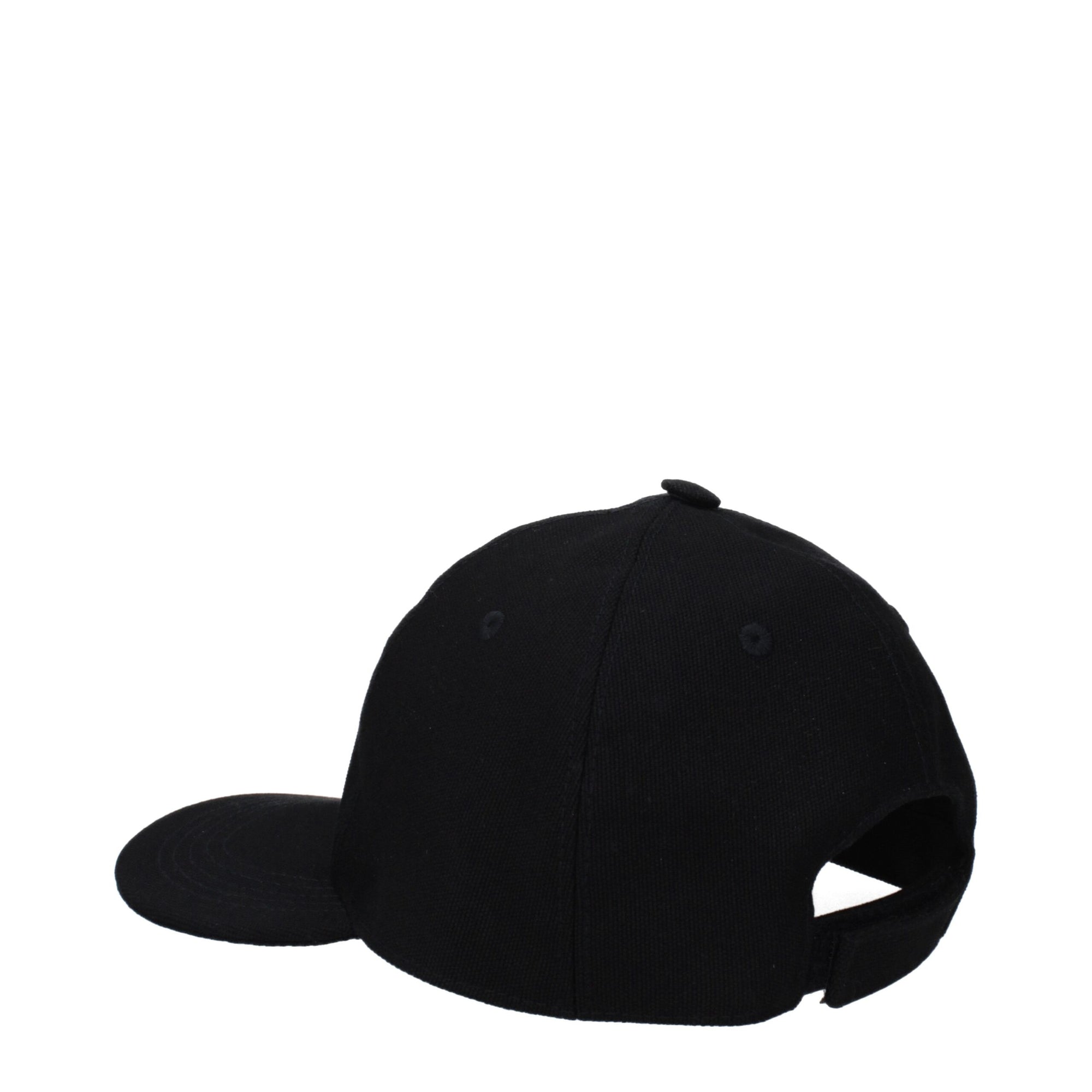 Stella McCartney Black Cotton Caps (Baseball Hat)