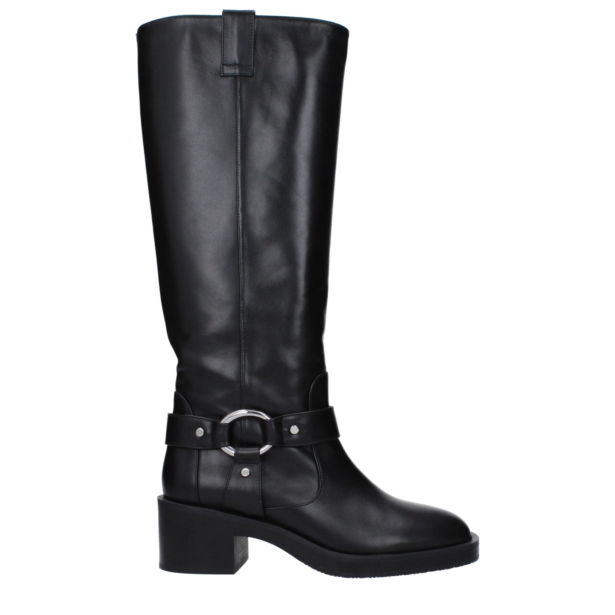 Stuart Weitzman Black Leather High Heel Boots