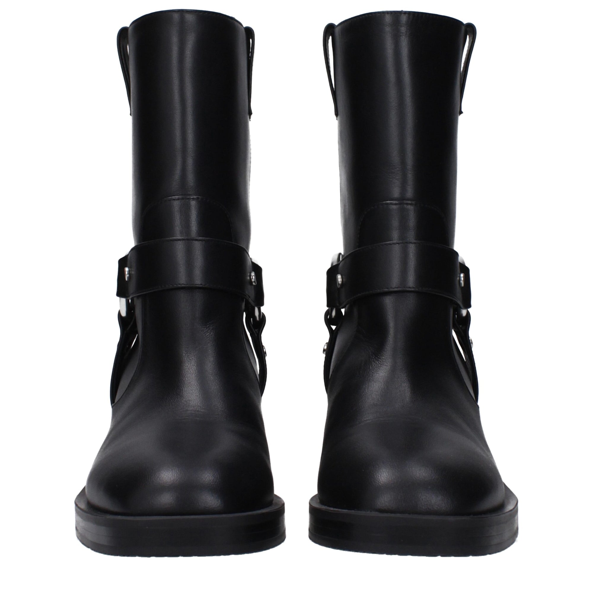 Stuart Weitzman Black Leather Ankle Boots
