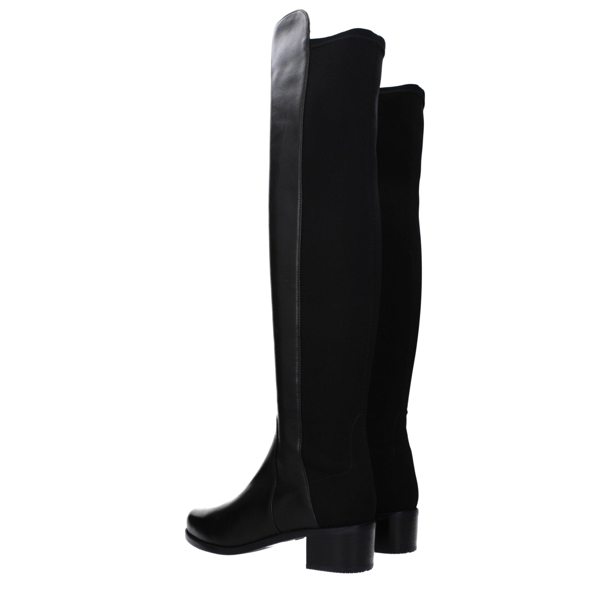 Stuart Weitzman Black Leather Over The Knee