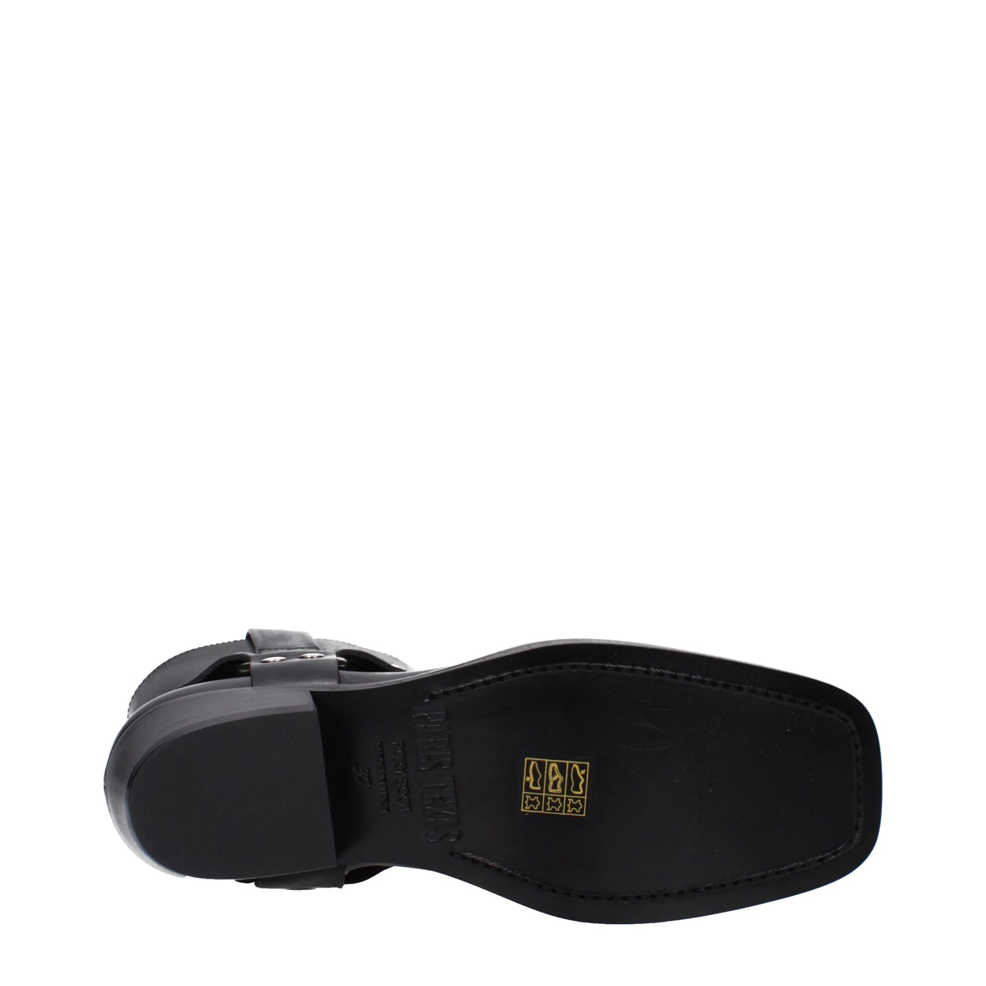 Paris Texas Black Leather Ankle Boots